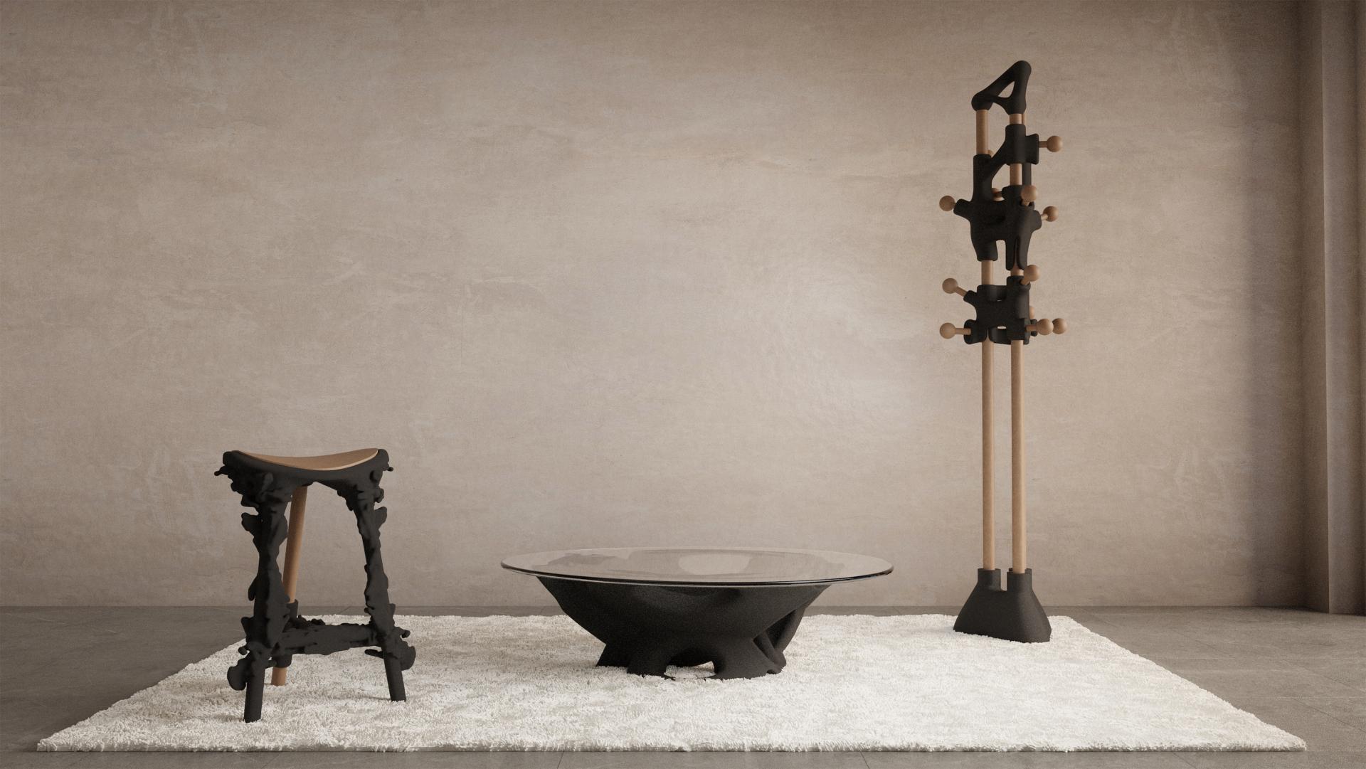 Wedge transforms quartz sand into enduring, digitally fabricated pieces of furniture.