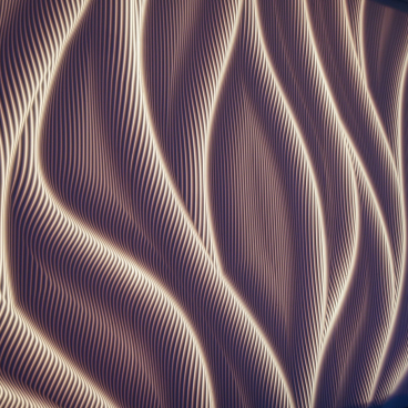 Stylish wall surface design featuring undulating lines illuminated by bespoke lighting, showcasing CDUK's M|R Walls innovation.