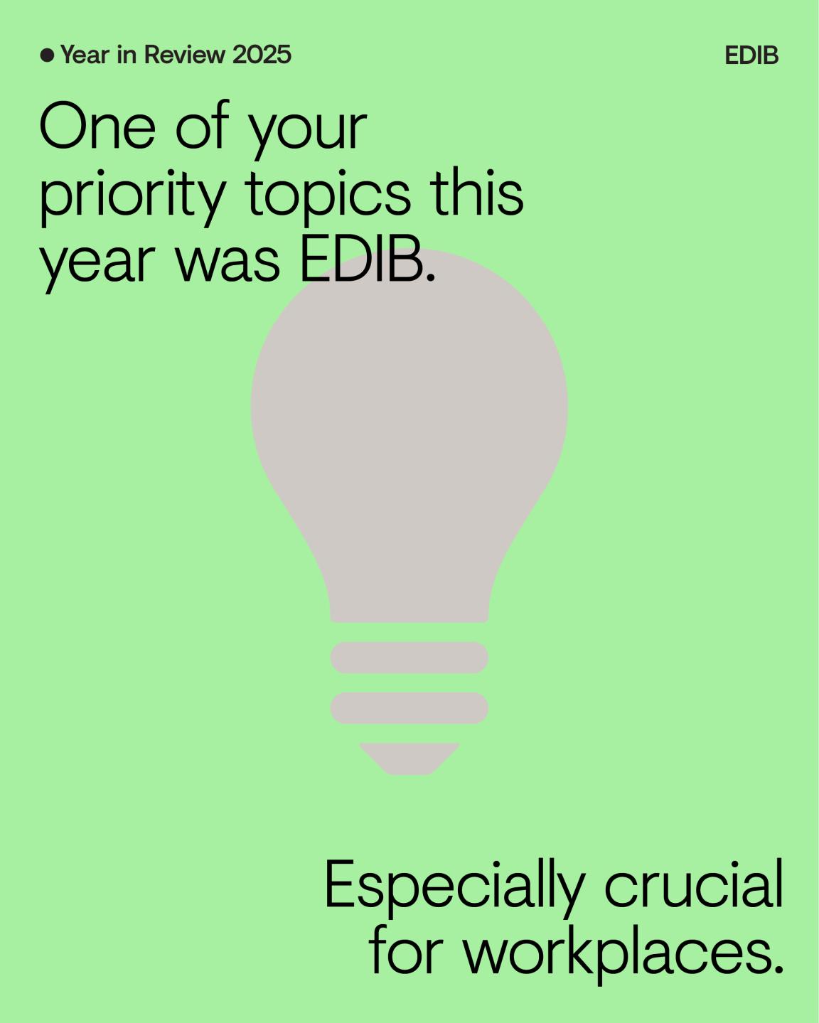 Year in Review 2025: EDIB - How do we design for all?