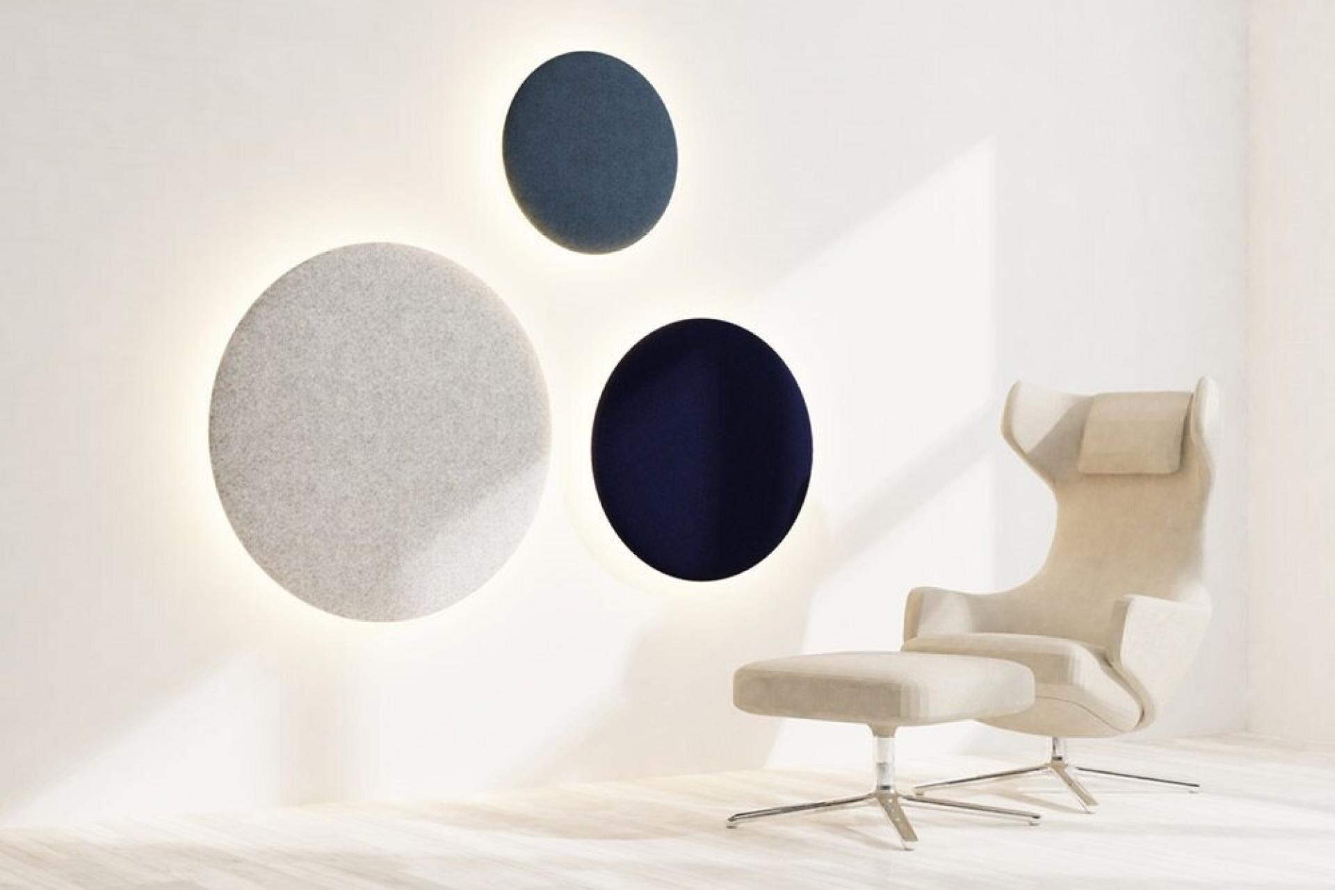 Lumenear UK launches Macaron collection - curved acoustic lighting that promotes comfort.
