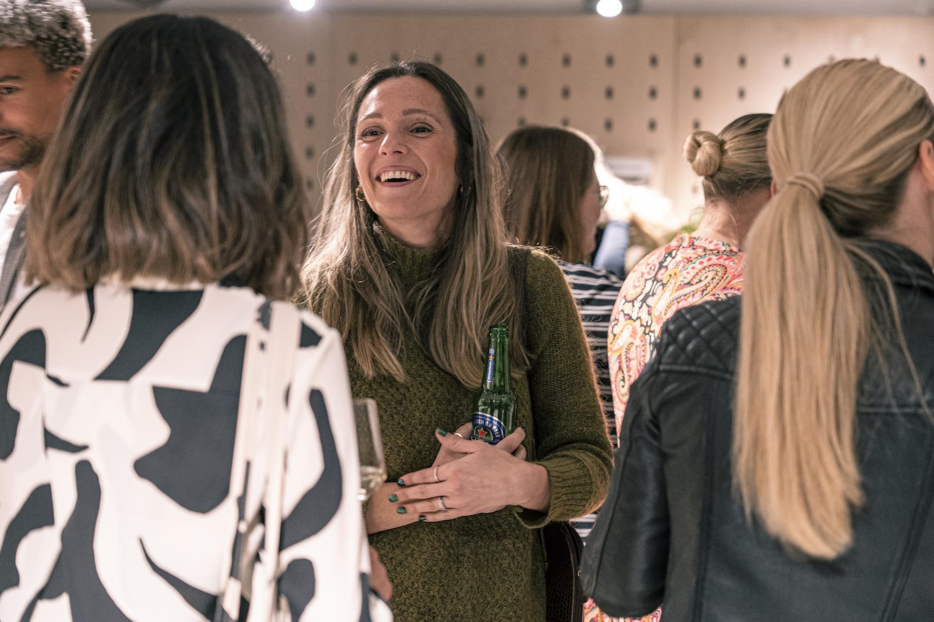 Attendees engage in conversation at the Material Source Studio seminar focused on designing for neurodiversity.
