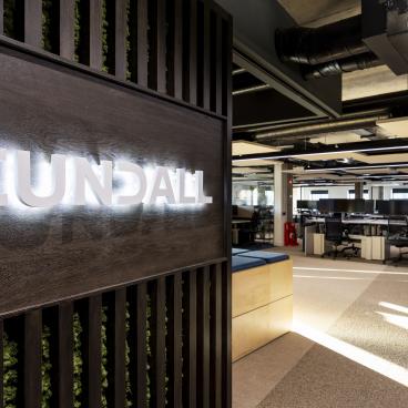 Debbie Smith, BIM technician & Callum Kerr, senior sustainability engineer, Cundall, unveil circularity focused workspace design.