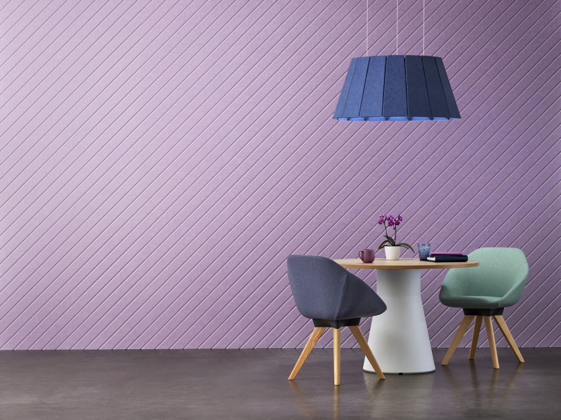 EchoPanel Meridian in Orchid and light in Coronet