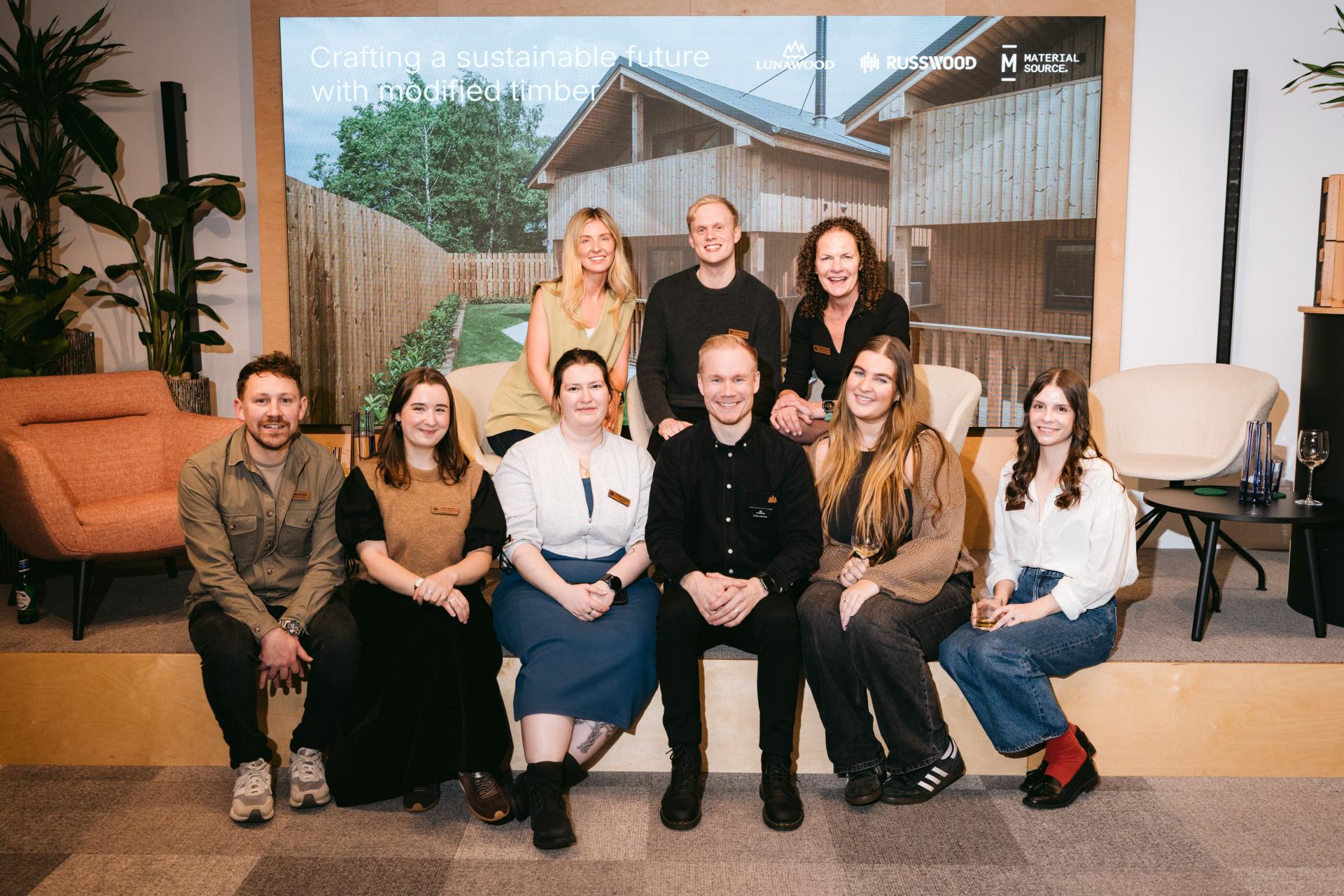 Russwood's Timber & Taste event explored how materiality can support Scotland’s transition to low carbon design.