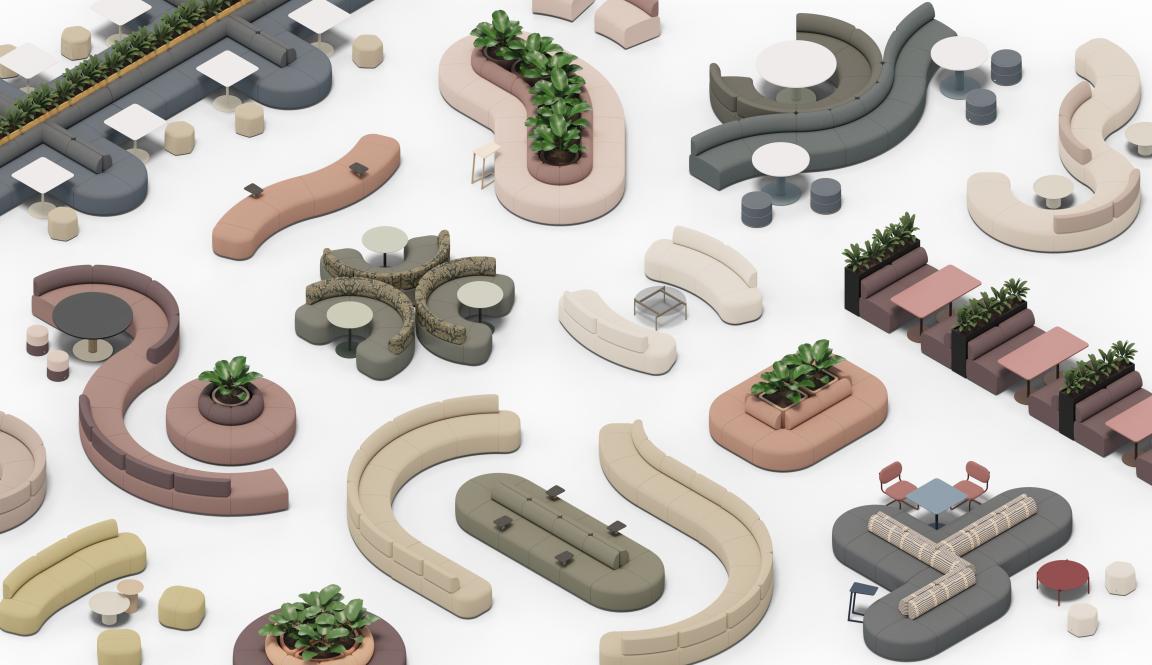 Camino by sixteen3: A modular seating system with flexibility at heart.