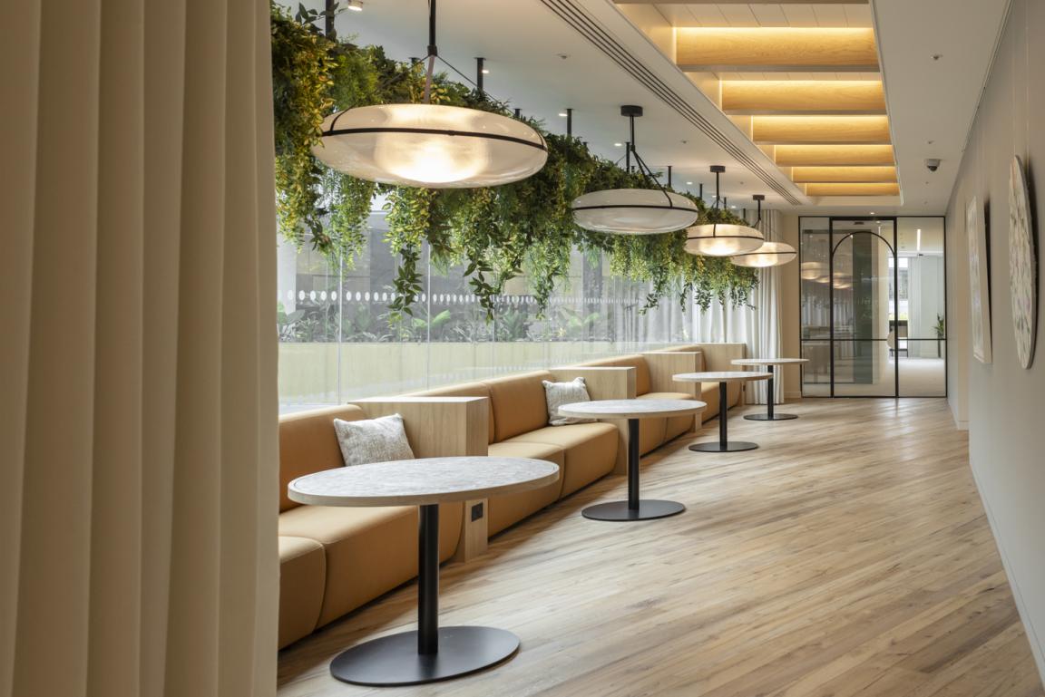 Bespoke door designs and high-end office partitions by Radii for Goodwin Procter.