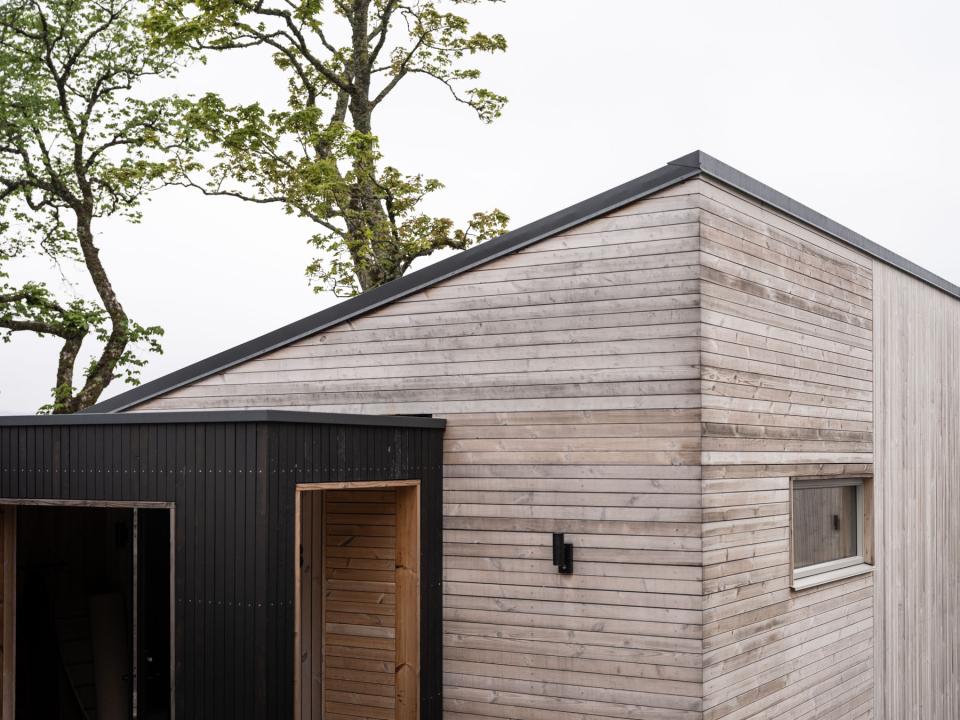 Corr Cabins crafts retreats reflective of Scotland's raw materials and rural landscape.
