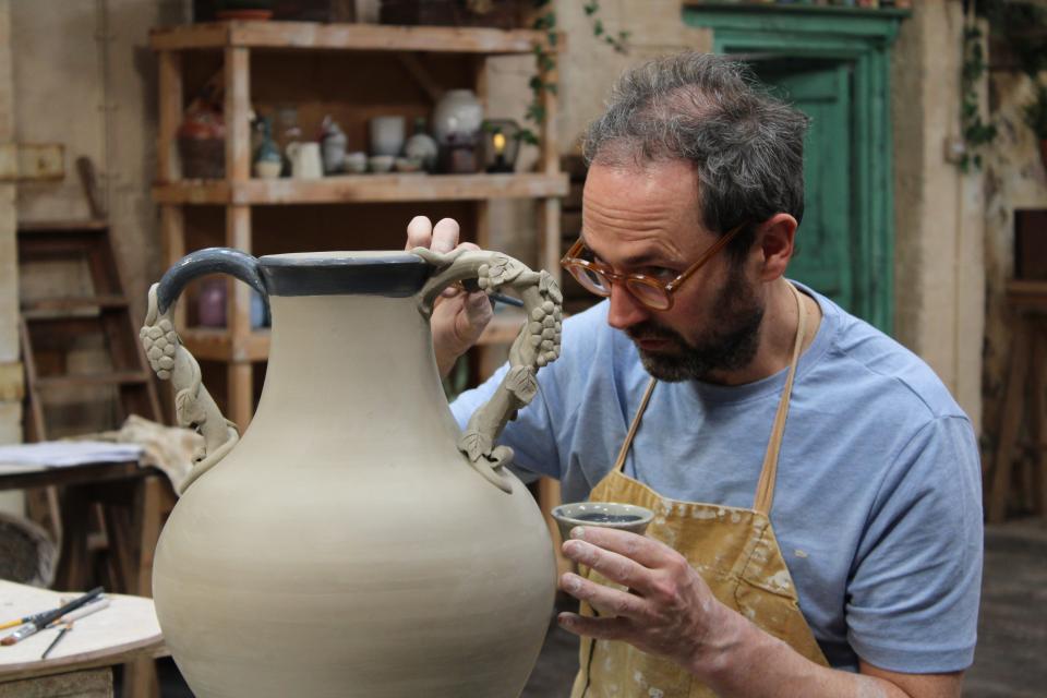 Ceramicist, Steve Brown on carving in character, the importance of self belief, and The Great Pottery Throw Down.
