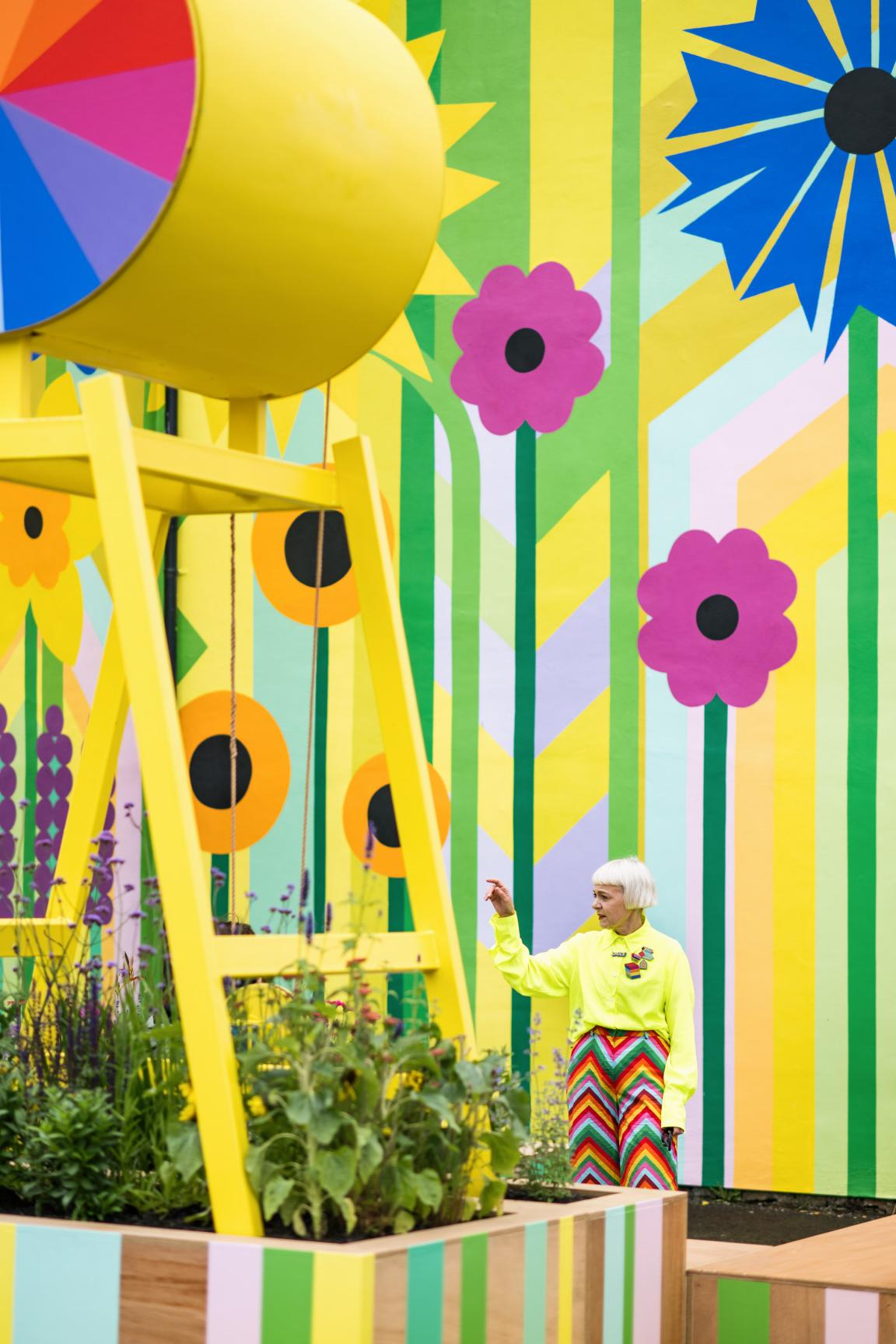 A joyful explosion of colour: Crown Paints collaborates with Morag Myerscough for National Festival of Making.