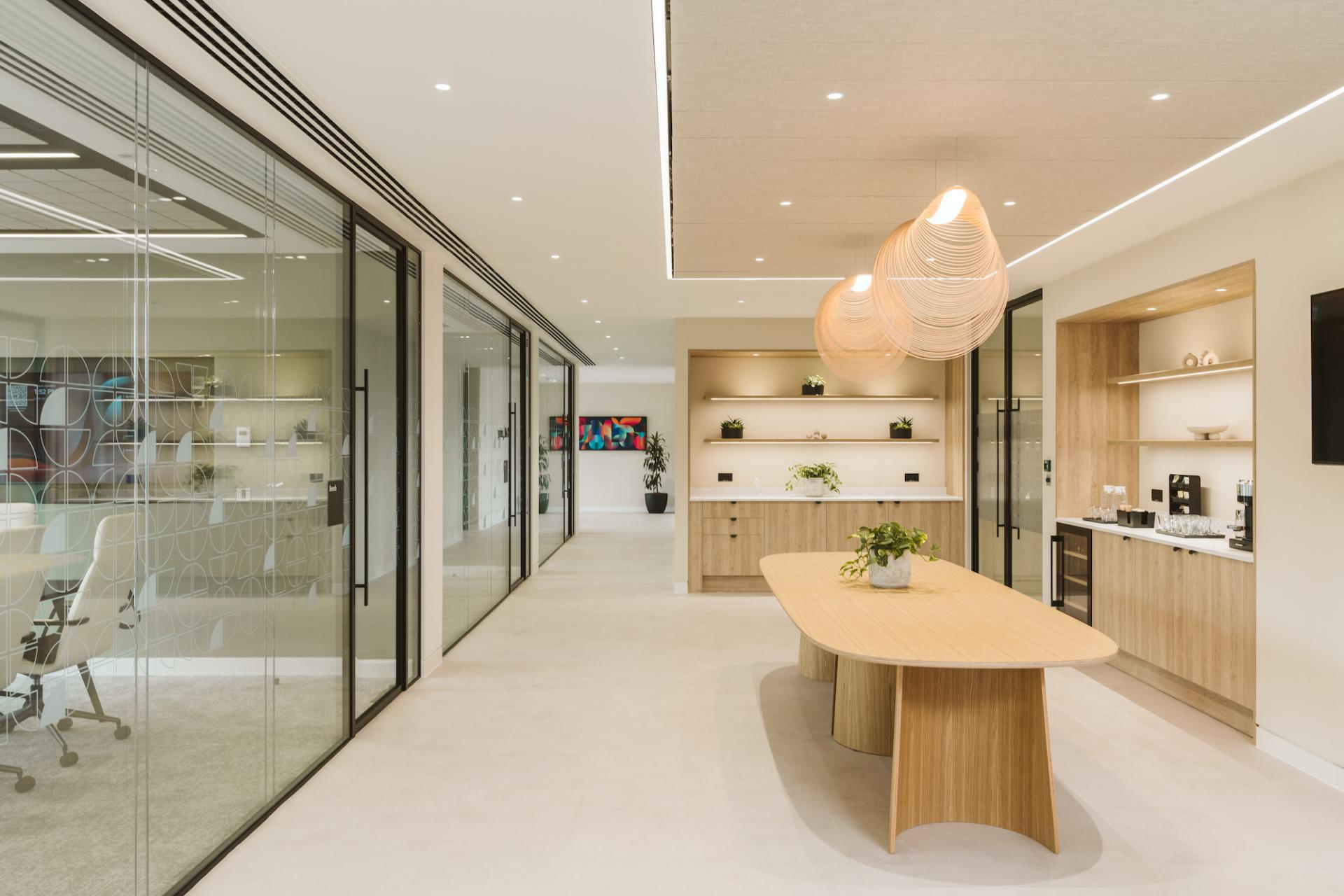 Thirdway crafts calming, textural scheme for Allspring's London workspace.