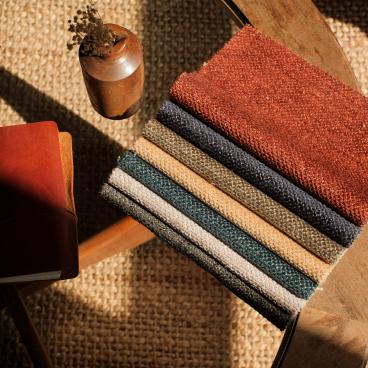 Agua Fabrics introduces Oruga: A new high-performance, textured chenille collection.