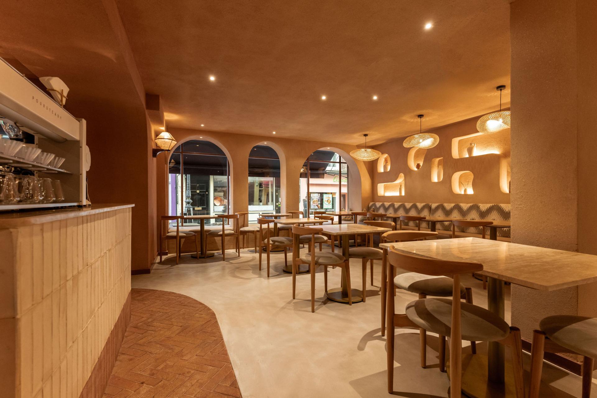 DLSM Studio transforms Qima Café’s second location in the heart of London's Covent Garden.