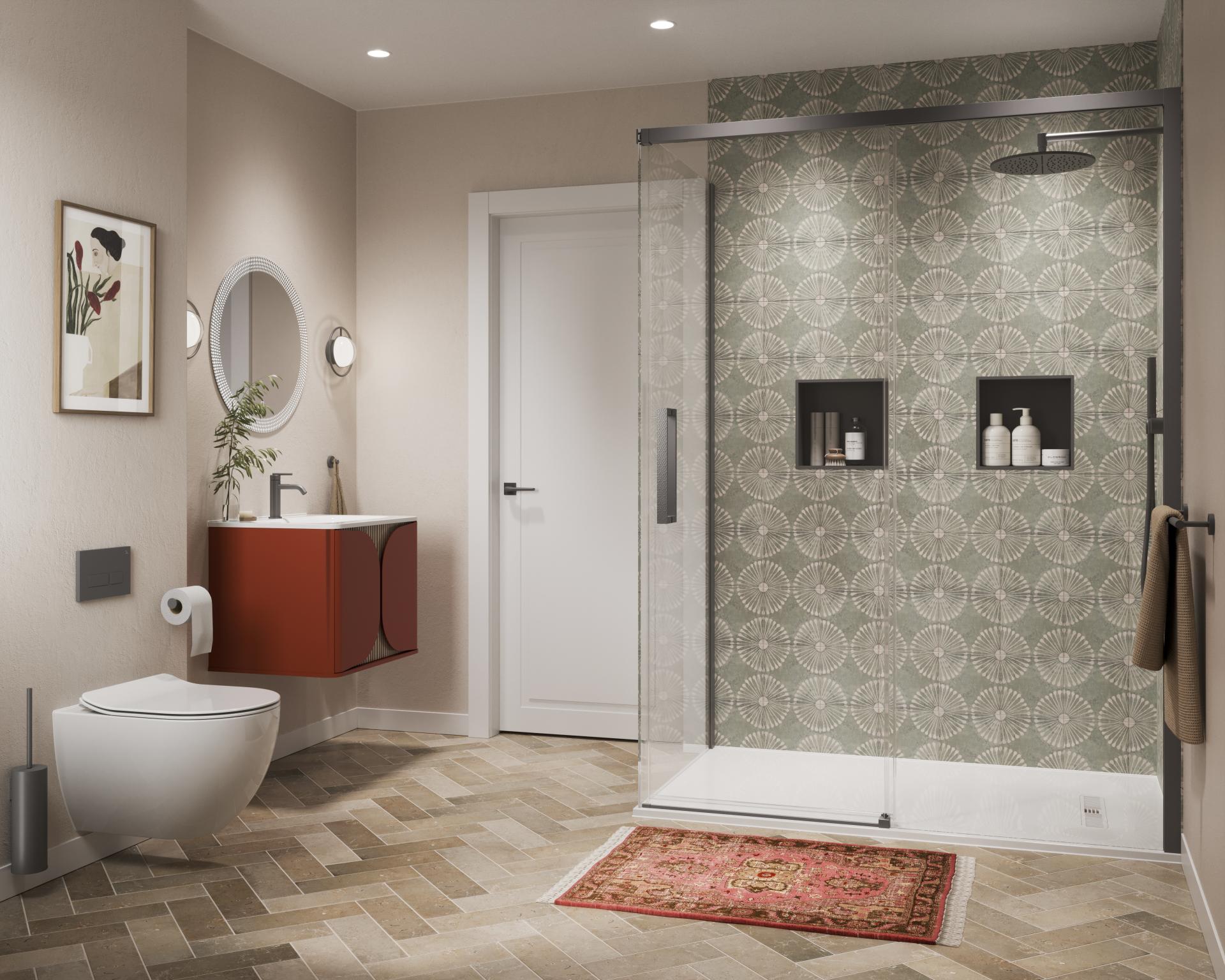 Discover Tambour: Crosswater's collection of fluted furniture for bathrooms.