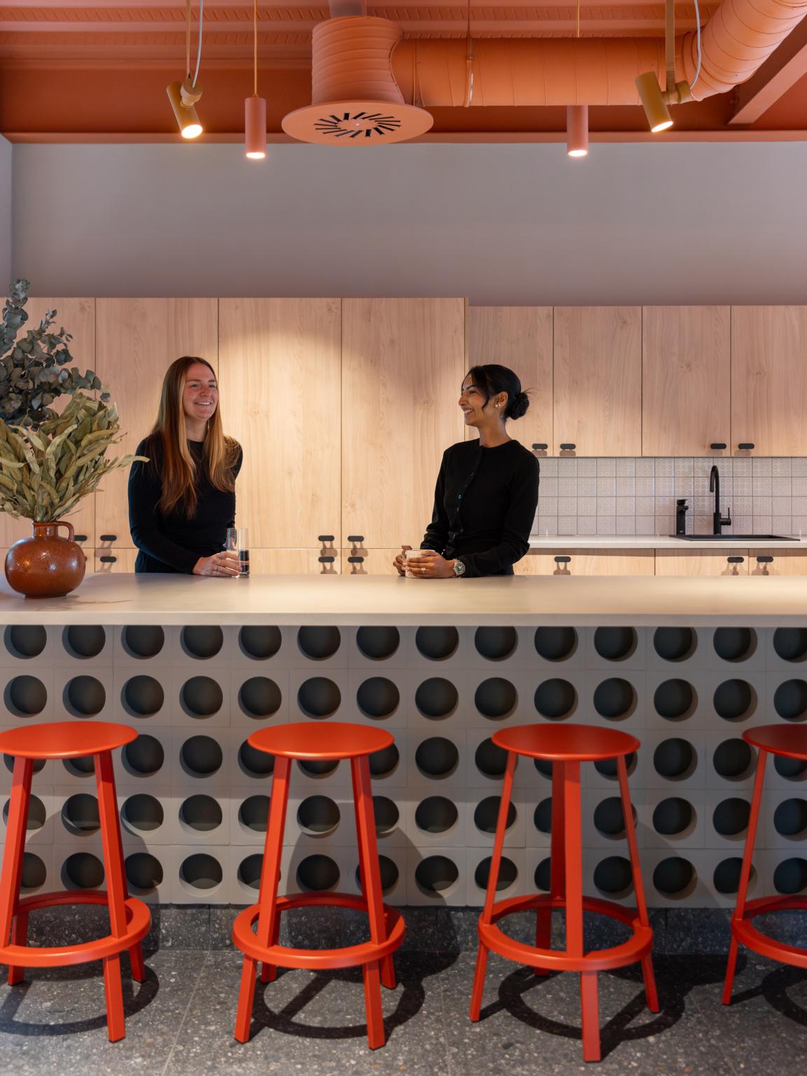 Sheila Bird's new HQ for Stockport based contractor TMT playfully celebrates The Art of Construction.