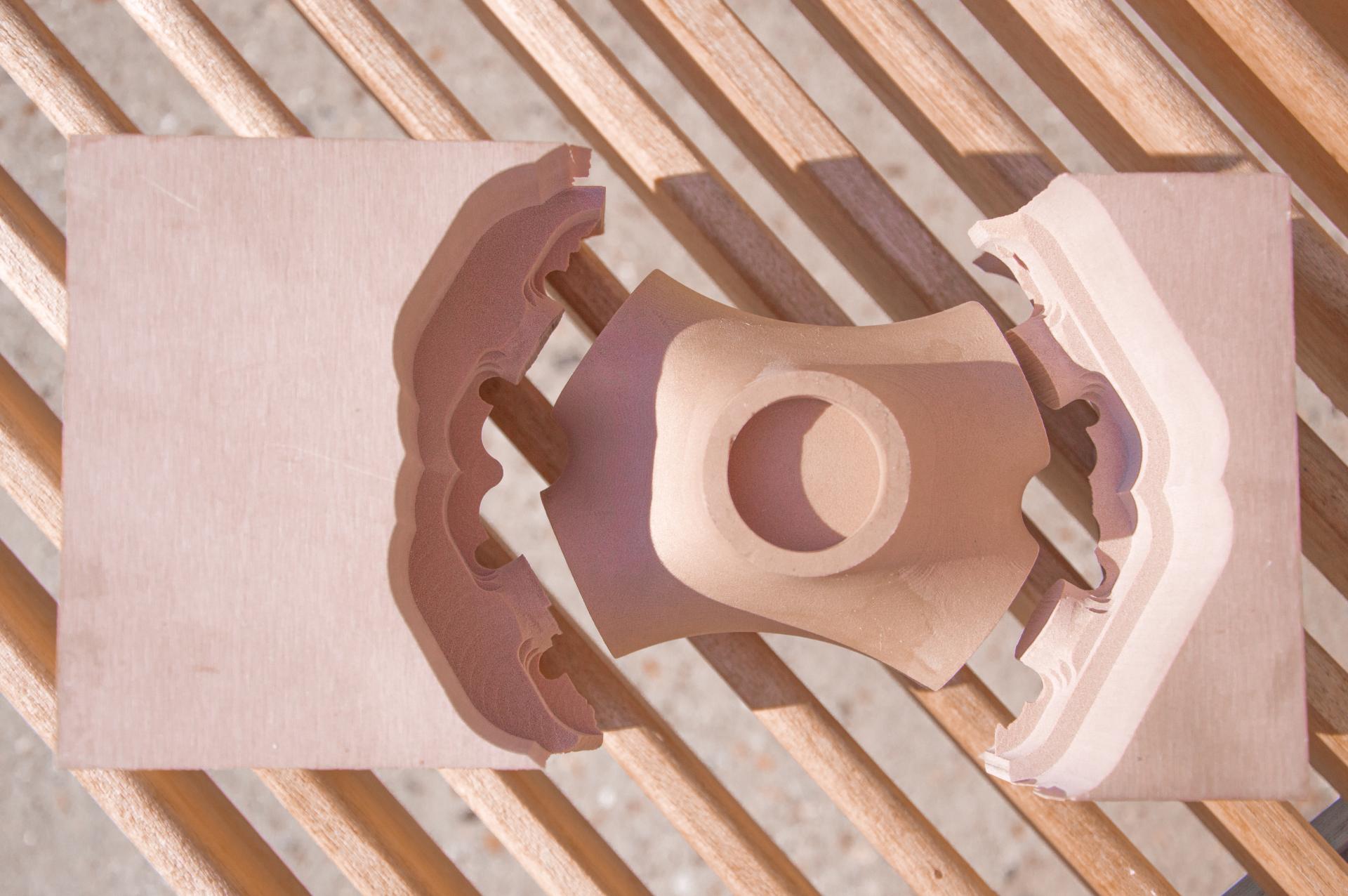 Terracotta cooling element design by Bartlett School of Architecture graduates, illustrating innovative solutions for urban heat management.