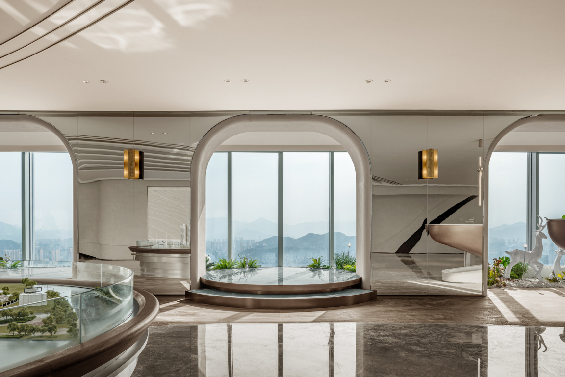 Aspirational modern workspace design in Wenzhou's tallest tower, featuring sleek architecture and panoramic views.
