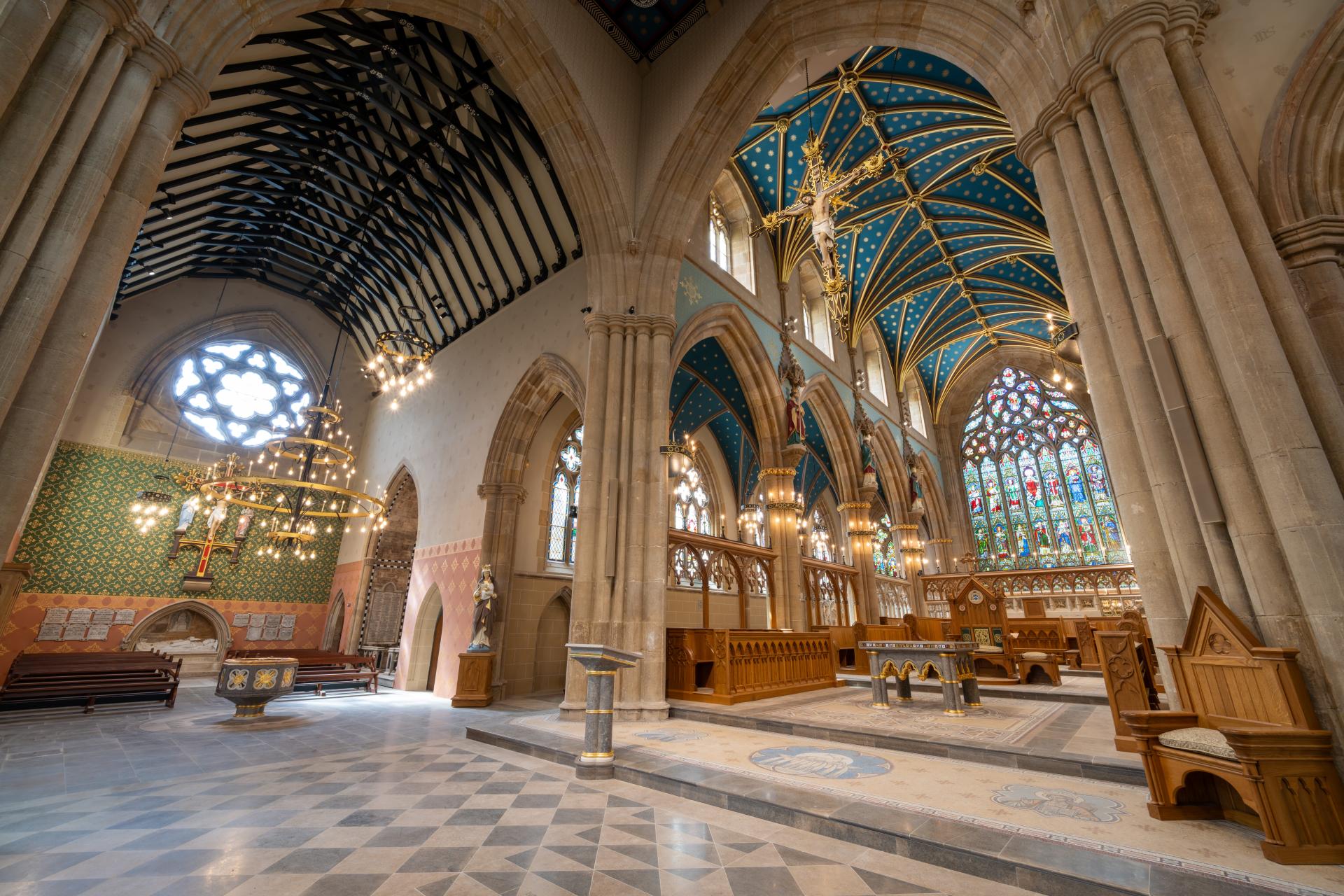 Salford Cathedral beautifully restored by Purcell, future proofing it for generations to come.