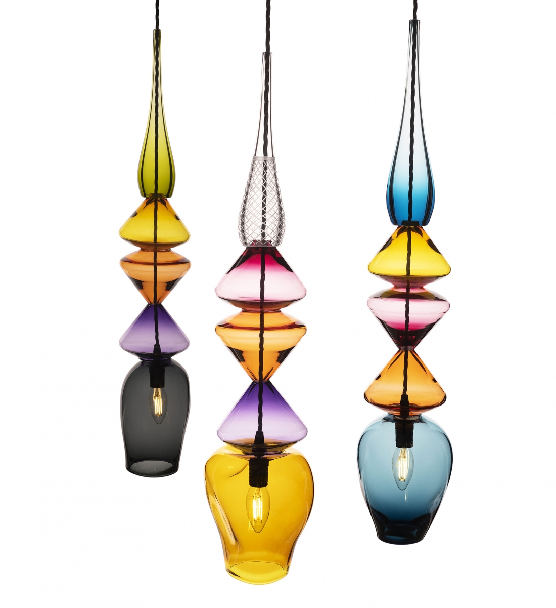 Nicola Schellander Liquified Pendants.