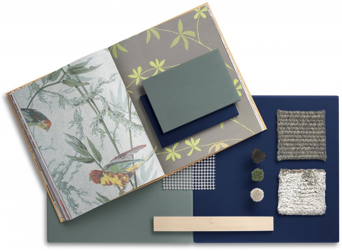 Corian® Verdant Laguna Moodboard