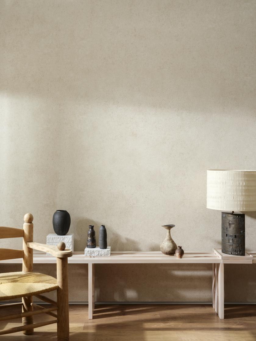 Arte's Kaolin collection inspired by natural materials basalt, minerals and cork.