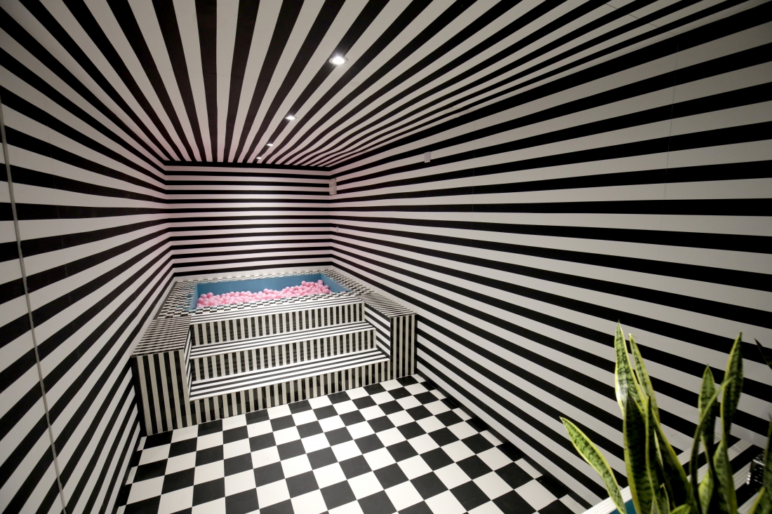 Installation Camille Walala HOUSE OF DOTS LEGO Photo Credit Getty Images