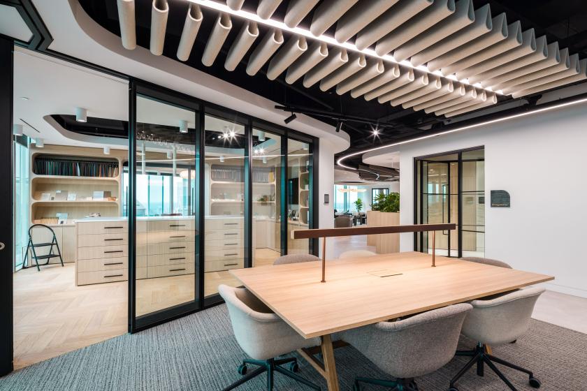 Collaboration between SpaceInvader and Overbury culminates in deeply detailed Manchester workspace.