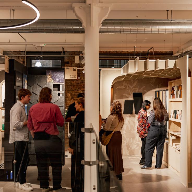 Autex Acoustics installation marks launch of Frontier Raft, plus new colours, patterns & textures.