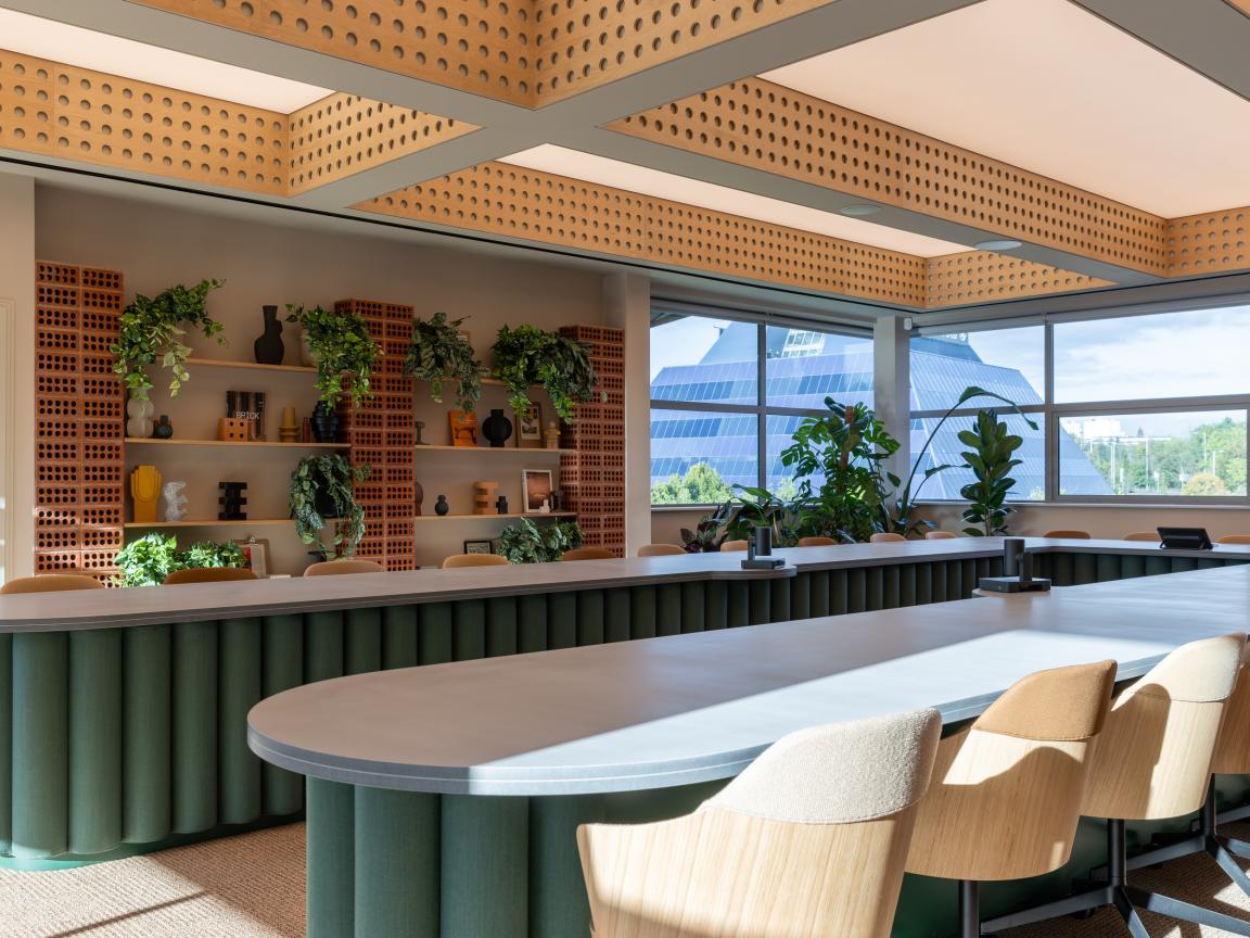 Sheila Bird's new HQ for Stockport based contractor TMT playfully celebrates The Art of Construction.