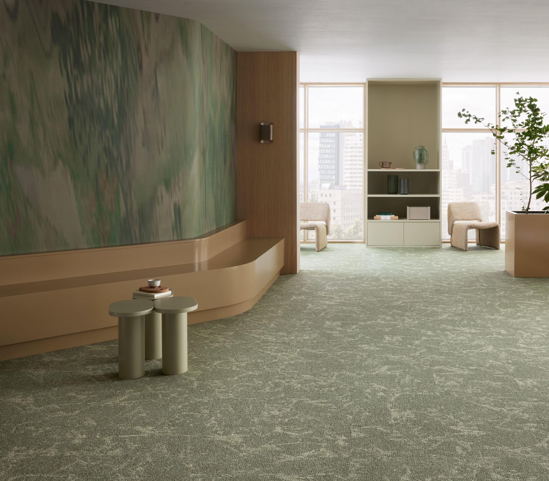 Tessera Tranquillity joins Forbo’s Evolve+ low embodied carbon series. 