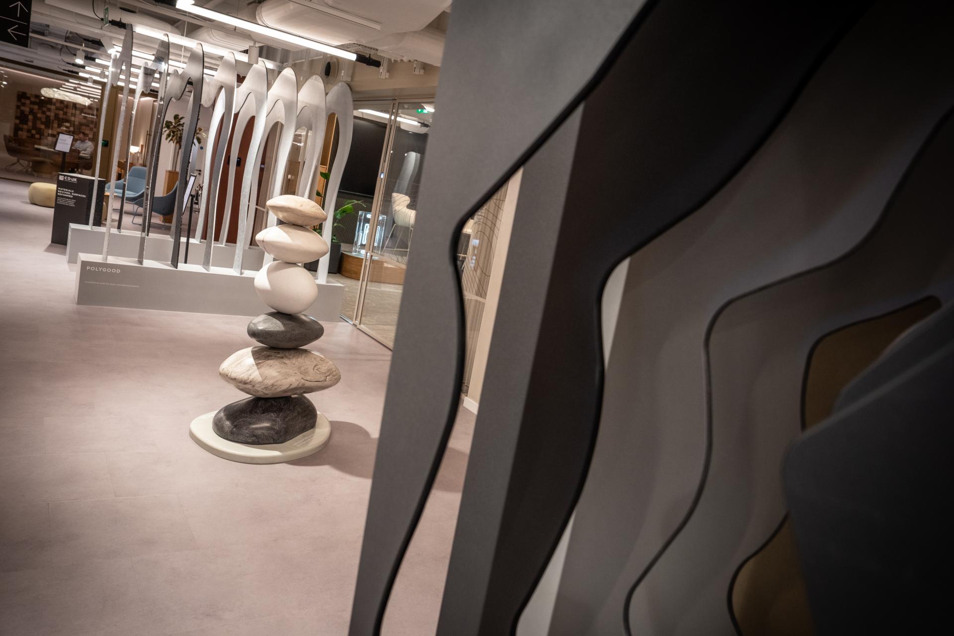Materials Revived, Surfaces Reformed: Explore CDUK's sculpture trail at Material Source Studio London.