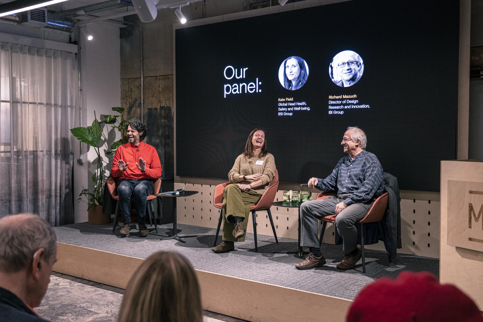 Panel discussion on designing for neurodiversity, featuring experts sharing insights and experiences on creating inclusive environments.