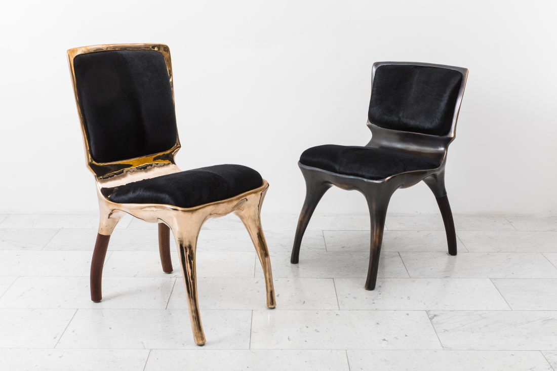 Tusk chairs by Alex Roskin. Courtesy of Todd Merrill Studio