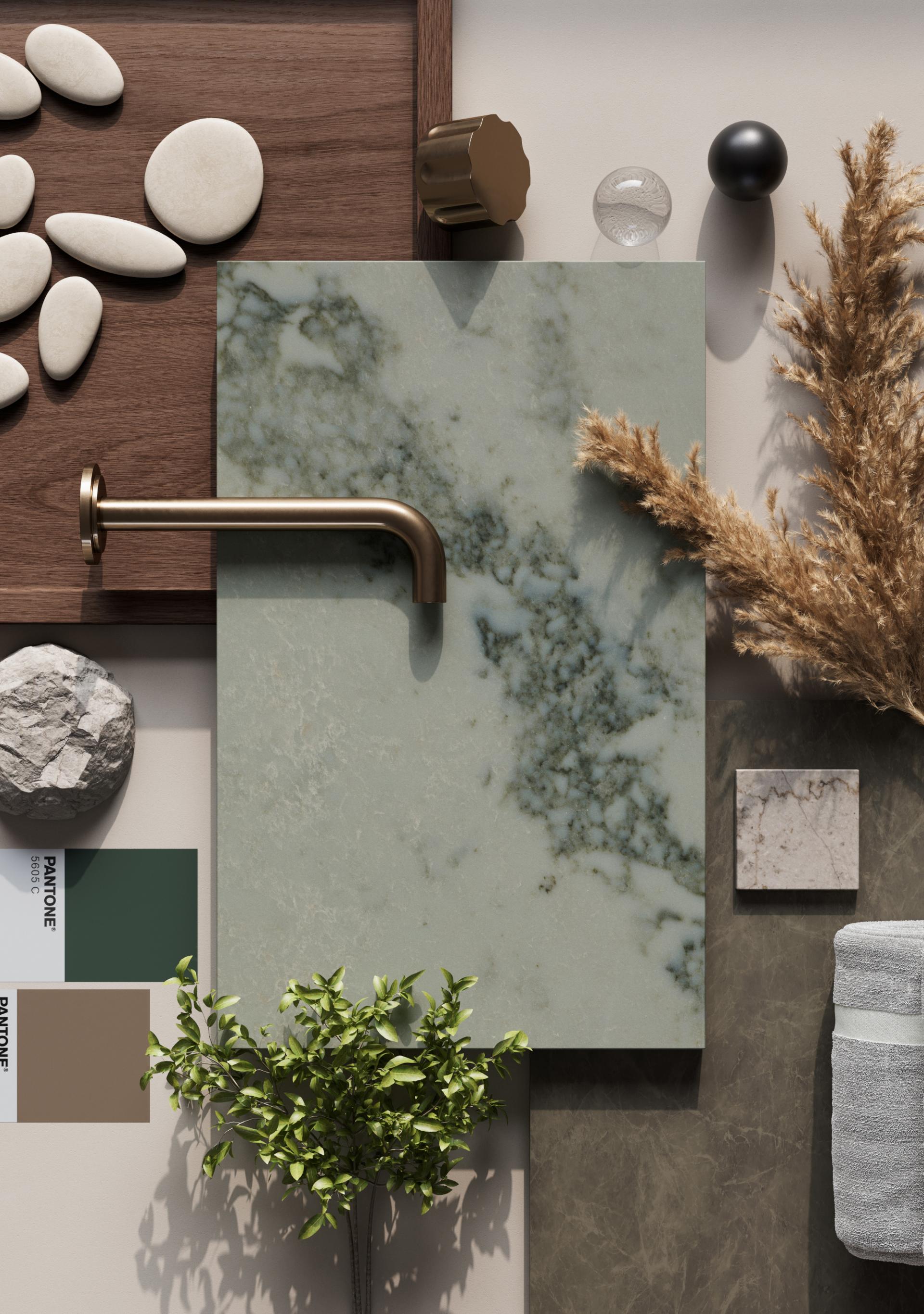Caesarstone has unveiled two new aesthetically ethereal surfaces under its ICON offering - Ocean Sage & Moonflow.