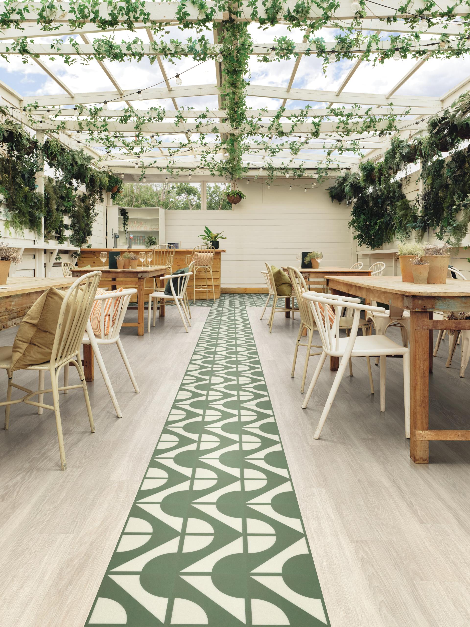 Karndean Commercial launches Knight Tile Curio: Geometric flooring infused with colour, creativity and joy.