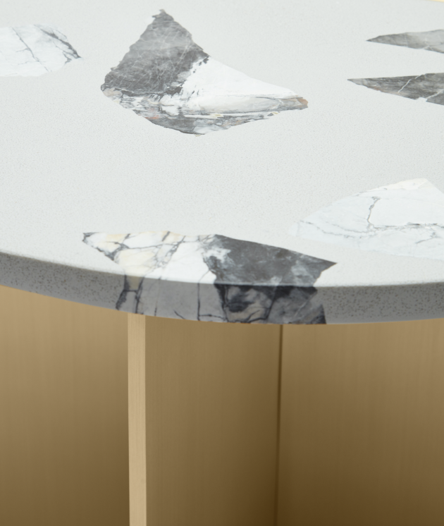 MA - TABLE OBJET - MARBLE TOP DETAIL