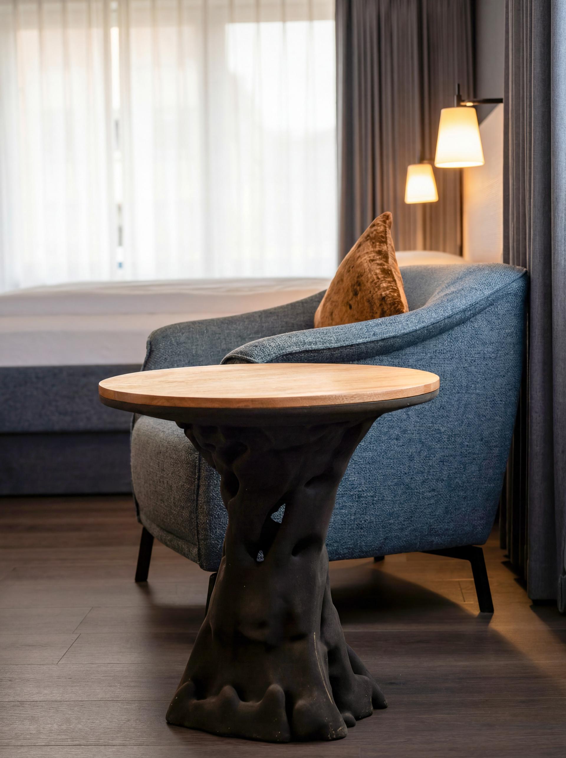 Wedge crafts bespoke 3D-printed furniture collection for Hotel Alpin in the Swiss Alps.