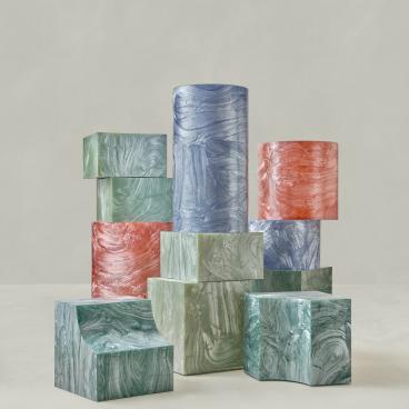 Plasticiet furniture pieces crafted in collaboration with Jil Sander feature at Dutch Design Week 2025.