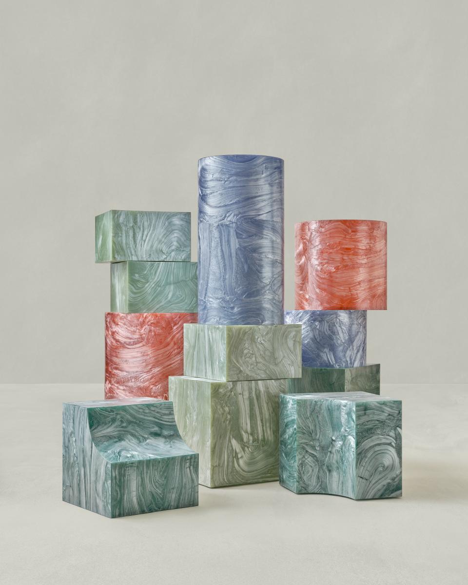 Plasticiet furniture pieces crafted in collaboration with Jil Sander feature at Dutch Design Week 2025.