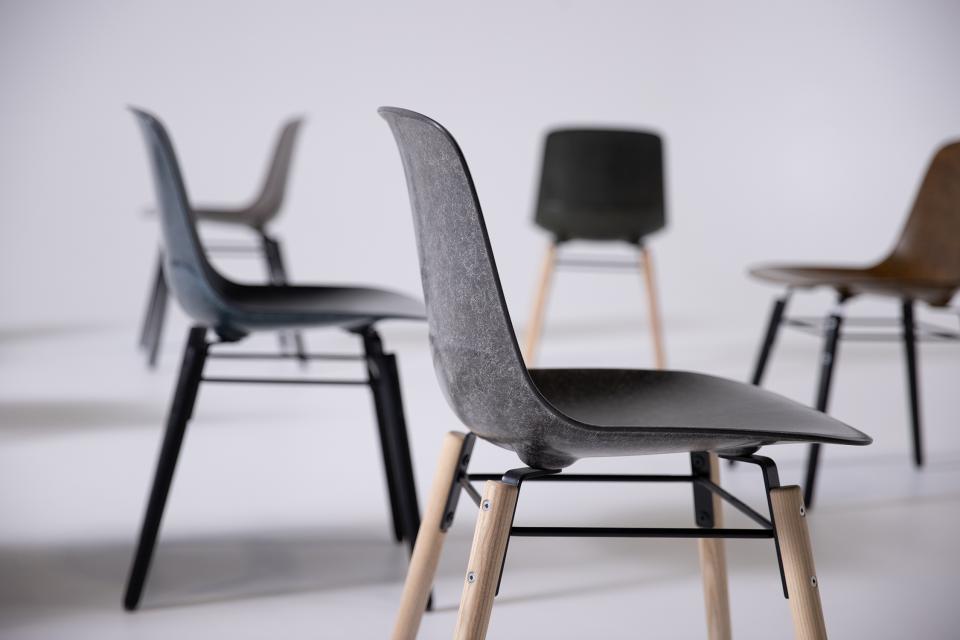 Stylish Solidwool chairs made from sustainable materials, showcasing modern design and durability for eco-friendly furniture.