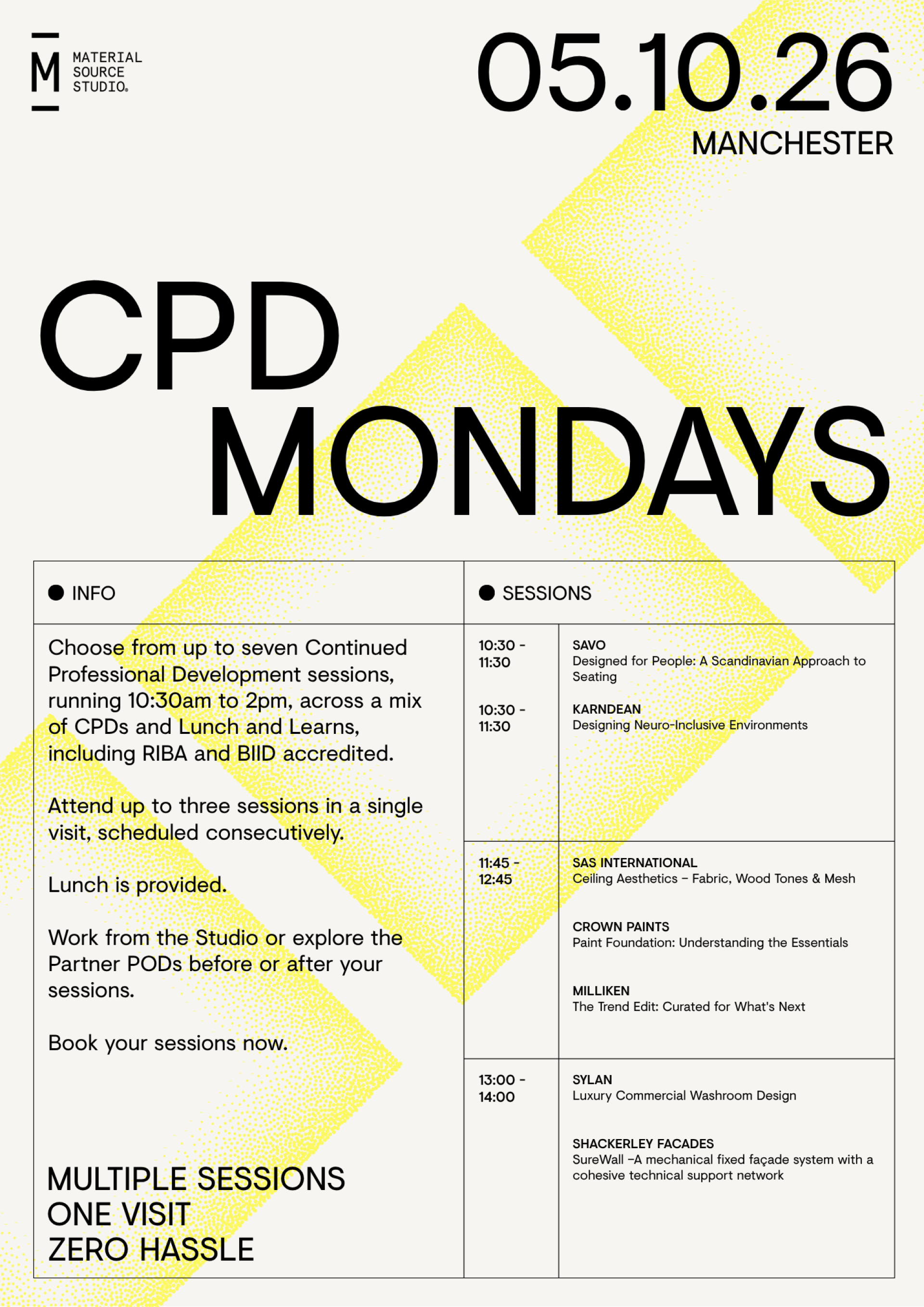 CPD Days: A new initiative by Material Source Studio launches to support specifiers. 