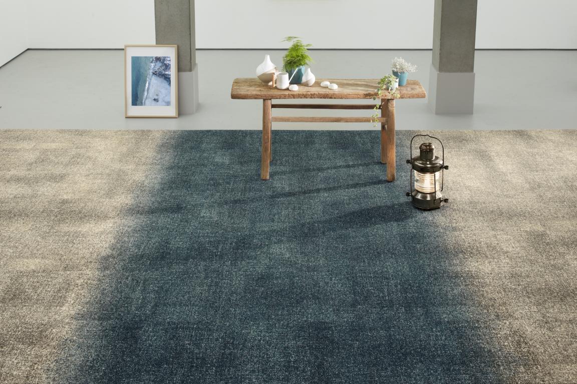 Milliken's Coastline - crafted from ECONYL® yarn - repurposes reclaimed fishing nets, carpets and nylon waste.