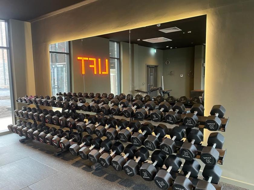 Gym interiors get a low carbon, high aesthetic uplift from Glass & Mirror Technology.