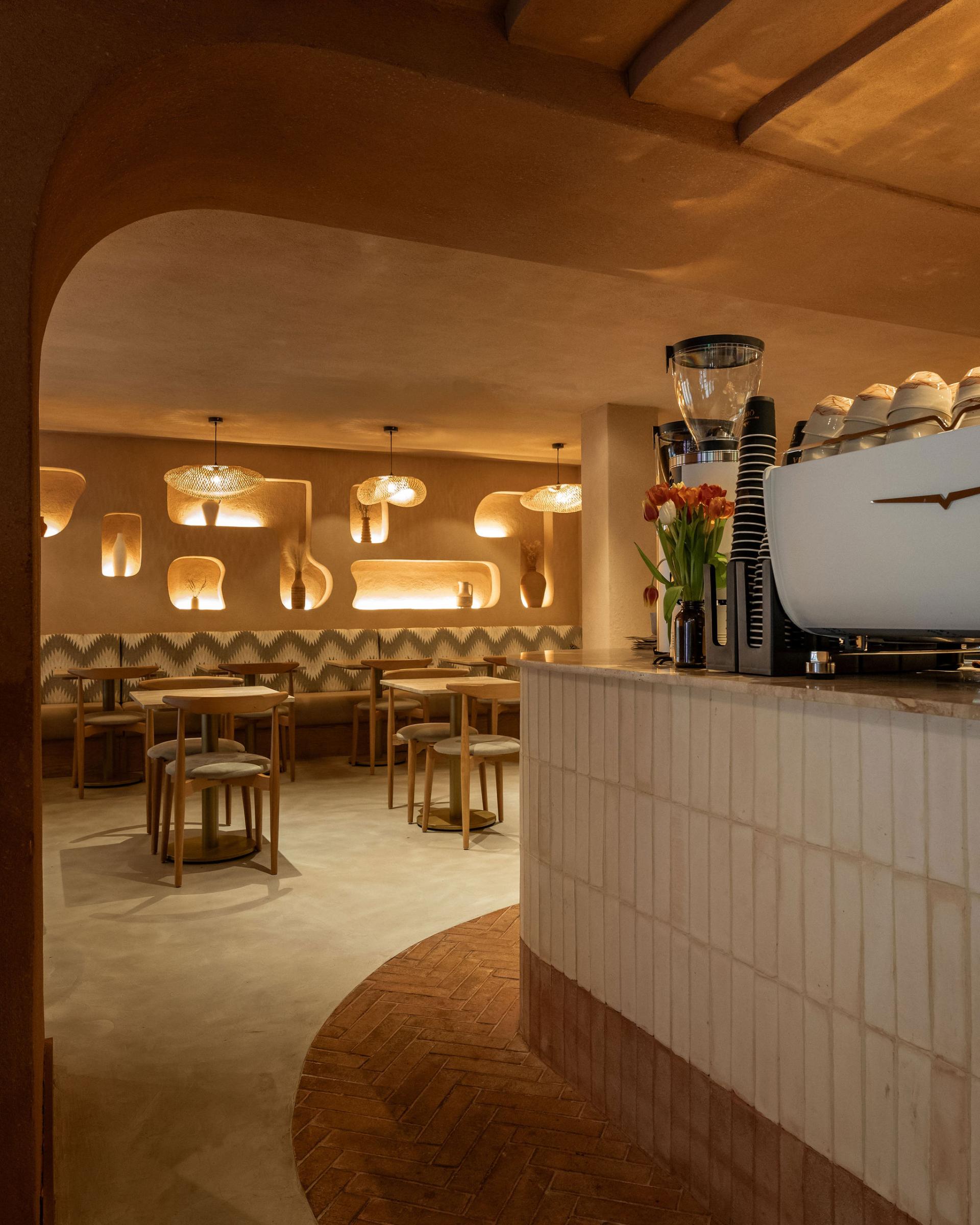 DLSM Studio transforms Qima Café’s second location in the heart of London's Covent Garden.