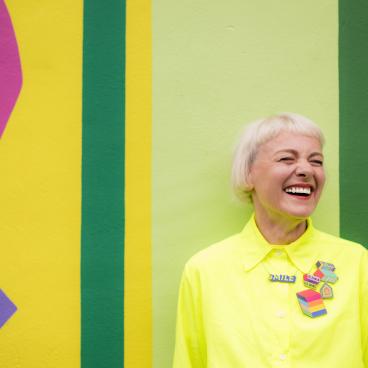 A joyful explosion of colour: Crown Paints collaborates with Morag Myerscough for National Festival of Making.