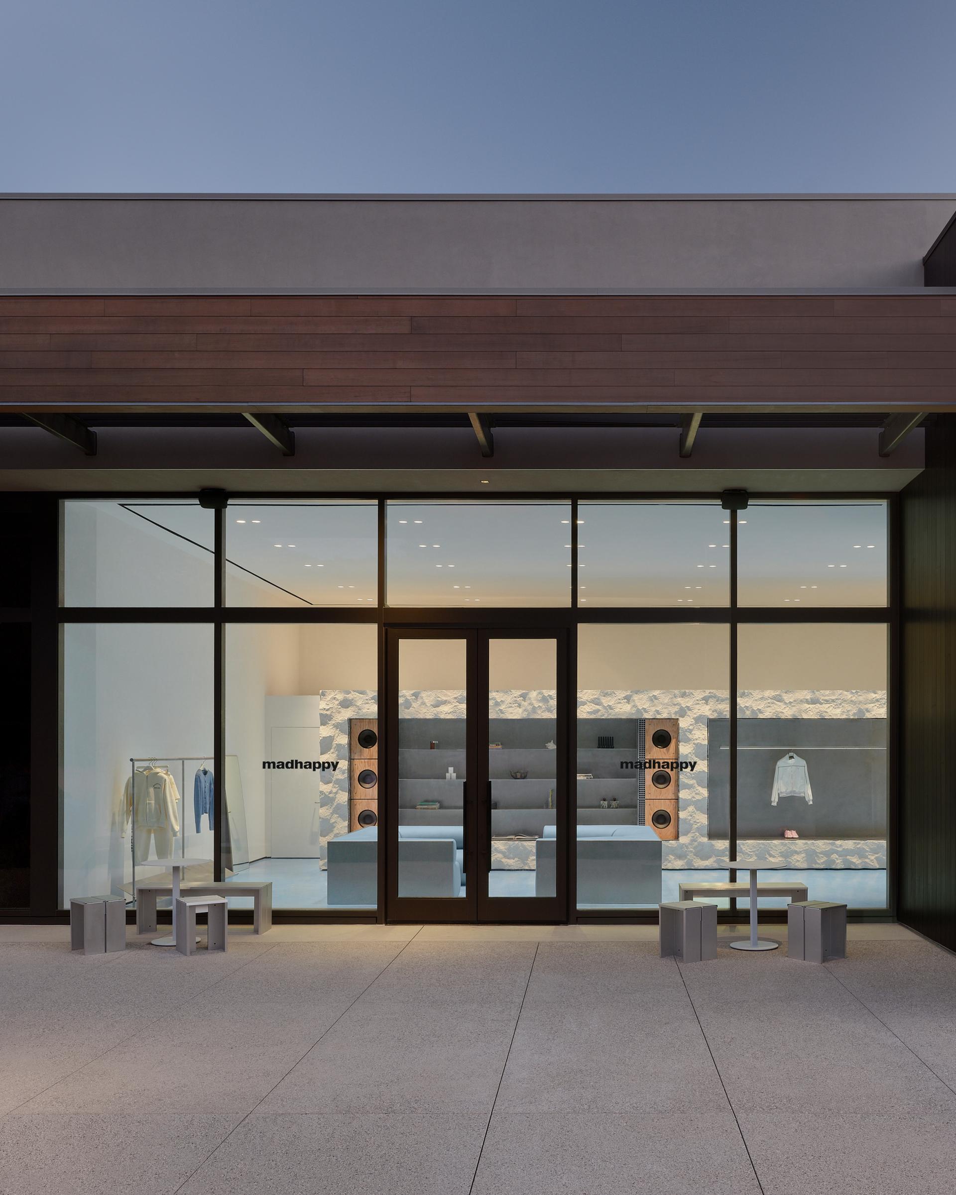 London-based design studio Brinkworth crafts interiors for Madhappy store in Malibu.