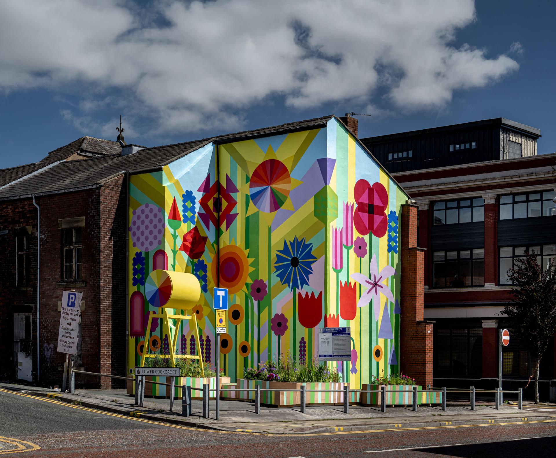 A joyful explosion of colour: Crown Paints collaborates with Morag Myerscough for National Festival of Making.