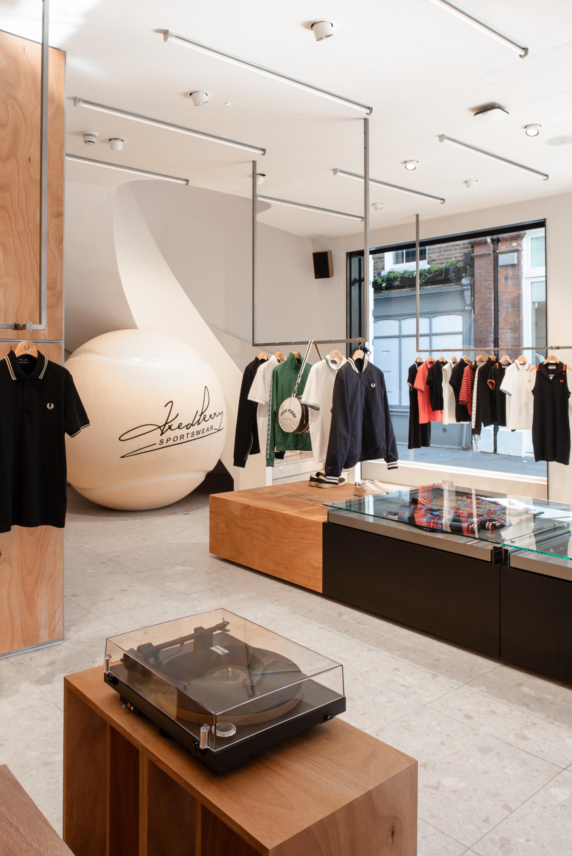 New Fred Perry flagship store in London - designed by Brinkworth - channels the music and mischief of Soho.