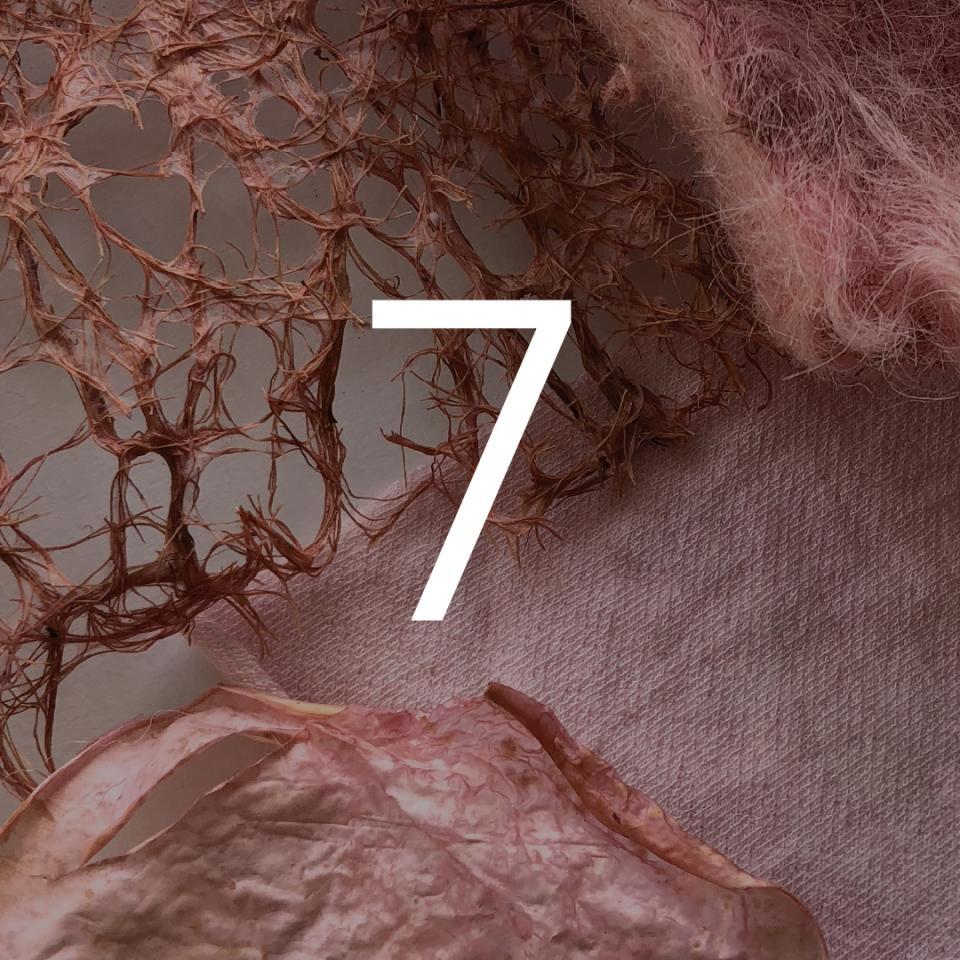 Organic textile materials and natural color palettes from the Kukka & Studio Ilfa Siebenhaar biodesign project.