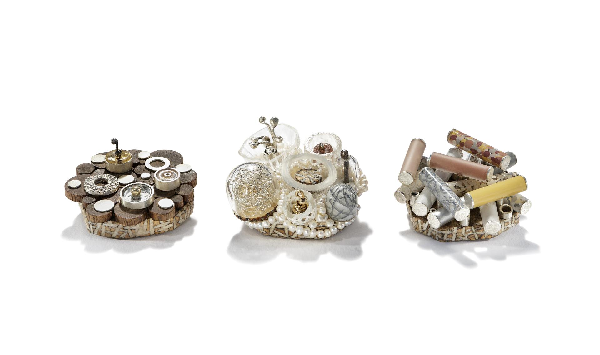 Innovative crafted artworks displayed at Future Icons Selects during London Craft Week 2023, showcasing unique design and materials.