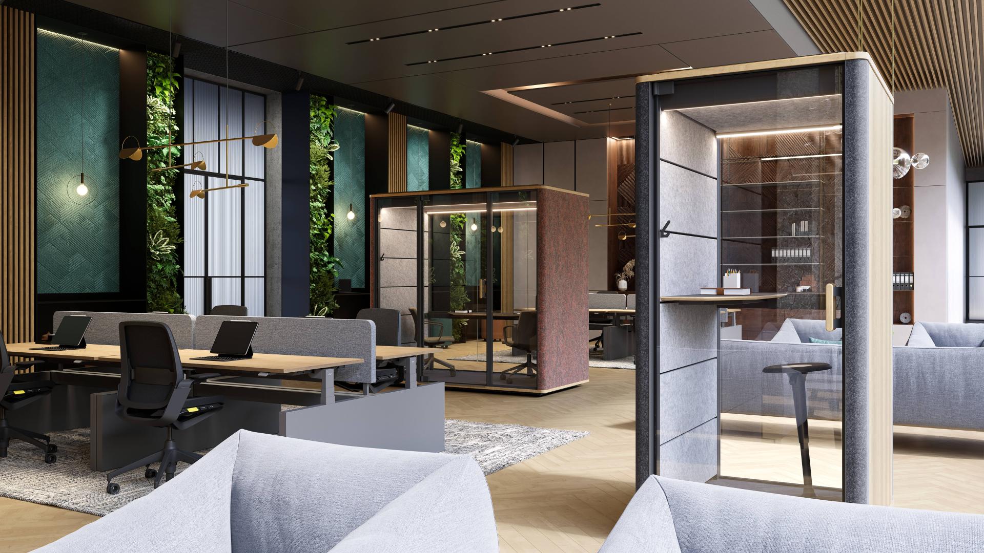 Ahrend's Cerene Collection offers tranquility in the heart of open plan offices.